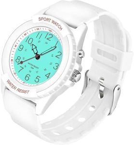 PROKING Women's Watch Sport Waterproof Watches Nurse Minimalist Simple Analog Watch Casual Ladies Men's Watch, Easy Read Dial, Military Time with Second Hand, Silicone Band, Light