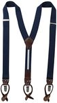 Tommy Hilfiger Men's 32mm Suspenders,Sky,One Size