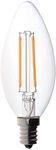 Bioluz LED 40W Filament Candelabra Bulb, E12 Base High Efficiency LED Candle Bulb, UL Listed