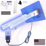BioShieldUV® HVAC UV Light Air Purifier Whole House Dual UV UVC Light in Duct for HVAC Duct Filter, 18 Watts 4 Bulbs 110V Lamp - UVC Light for HVAC AC Air Conditioner, UV light for AC system