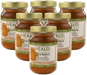 Healo Foods All Natural Vegetable Broth - High Protein, Zero Fat, Gluten-Free, Non-GMO - Ideal for Cooking & Sipping - 14 fl. oz. Glass Jars (Pack of 6)