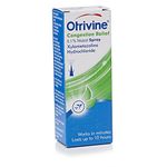 Otrivine Congestion Relief Nasal Spray, Blocked Nose Relief Spray with Menthol, 10 ml