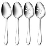 E-far Serving Spoons, 4-Piece Stain