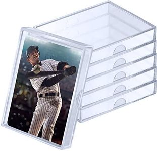 Zonon 6 Pieces Clear Deck Case, Card Organizer Compatible with MTG TCG Plastic Playing Card Case Trading Card Collection Card Box Holder for Game Cards Storage