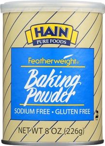 Hain Baking Powder, Gluten Free, Sodium Free, 8 oz (Pack of 2)