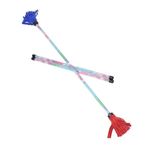 Z-STIX Professional Juggling Flower Sticks-Devil Sticks and 2 Hand Sticks, Beginner Friendly - Festival Series (Snow Cone, King)