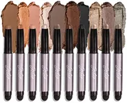 Julep Eyeshadow 101 Crème to Powder Waterproof Eyeshadow Stick 10 Piece Palette - Neutral Matte & Shimmer Shades