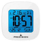 Precision AP058 Alarm Clock, White, One Size