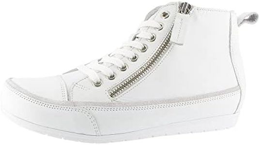 Andrea Conti Baskets pour Femme, Blanc, 36 EU