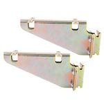 NovelBee 2 Pack of E-Track Fixed Shelf Track Brackets for Trailer,Truck,Warehouse