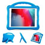 ProCase Kids Case for iPad 9.7 2018 2017 (6th 5th Gen) / iPad Pro 9.7 / iPad Air 2 / Air 1, Ultra Shockproof Lightweight Rugged Cover Protective Case with Handle Kickstand -Blue