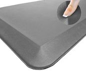 Oasis Kitchen Mat, Comfort Anti Fatigue Mat, 5 Colors and 3 Sizes, Perfect for Kitchens and Standing Desks, 20x32x3/4-Inch, Gray/Grey