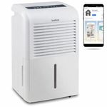 Ivation 4,500 Sq Ft Smart Wi-Fi Energy Star Dehumidifier with App, Continuous Drain Hose Connector, Programmable Humidity, 2.25 Gal Reservoir for Medium and Large Rooms (4,500 Sq Ft)