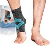 bonmedico Ankle Support Brace - Ekto Large Ankle Brace Compression Sleeve w/Thermo-Active Material to Ease Discomfort from Weak Ankles & Foot Injuries, M
