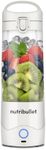 nutribullet Portable Blender in White - Powerful Extractor Blade, 475ml Cup, To-Go Lid, USB-C Charging Cable & User Guide - Delivers 15+ Blending Cycles - Healthy Shakes On The Move