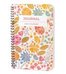 AccuPrints Daily Planner Undated, Schedule Your Day, Manage to-do List, Goals Tracker, Wellness Tracker - 3 Month Planners (Journal Leaf Daily Planner)