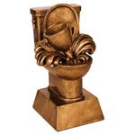 Griffco Supply Last Place Toilet Trophy or Loser Toilet Trophy - Free Engraved Plate on This Funny Trophy - Great for Fantasy Football or Any Recreational Sport League (6" Loser Toilet Trophy)