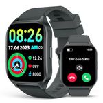 SOUYIE Smart Watch for Men Women (Answer/Make Call), 2.06" Micro Curved AMOLED Display, 100+ Sport Modes Heart Rate Sleep Blood Oxygen Monitor, IP68 Waterproof Fitness Tracker for Android and iPhone