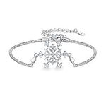 EleQueen 925 Sterling Silver CZ Dou
