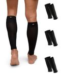 DANISH ENDURANCE Graduated Calf Compression Sleeves, 21-26 mmHg, Breathable & Moisture-Wicking, for Men & Women (Black, Large)