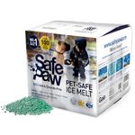 Safe Paw, Child Plant Dog Paw & Pet Safe Ice Melt -22lb, 100% Salt/Chloride Free -Non-Toxic, Vet Approved, No Concrete Damage, Fast Acting Formula, Last 3X Longer