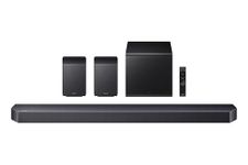Samsung 580 W True 9.1.4 ch Full Surround Soundbar with Wireless Dolby Atmos | Center-Up-Side-Front Wide-firing Speakers | Alexa | Wi-Fi | HDMI eARC | Optical In | Bluetooth (HW-Q930H/XL, Titan Black)