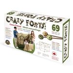 Crazy Forts - Camo Color - Building Kit for Kids 8-12 - Indoor Creative Fort Building STEM Toys - Durable and Portable Kit for Team Building Skills and Creative Thinking – 1 Box, 69 Pcs