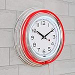 Lavish Home Retro Neon Wall Clock -