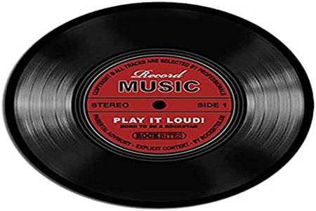 Rock Bites 1012518210 Tapis de souris design – – Record Music rouge 20 cm