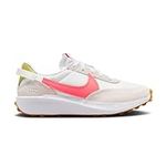 NIKE Womens Waffle Debut Adult FJ4572-100, White/Hot Punch-bright Cactus-phantom, 8