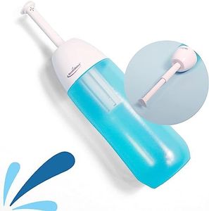 GenieBidet-Go Easy-to-use Portable Bidet with Telescoping Nozzle Storage, Travel Bag, 400 ml cap. & Perfectly Angled Nozzle Spray. Leak Resistent. Water won't drip out the bottom like all others!