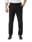 The Pant Project Luxury PV Lycra Stretchable Formal Pants for Men | Stylish Relaxed Fit Men's Wear Trousers for Office or Party | Mens Fashion Dress Trouser Pant (Black, 36)