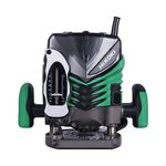 HIKOKI M12SA2S9Z - 1700W, 22000 RPM, 12mm Router Electric Hand Trimmer Wood Router with Soft Grip Handle, 6.2 Kg, 2 Collect Chuck, Template Guide Adapter, Dust Guide adapter & Wrench Included