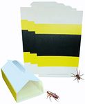 9 x Multi-Use Bugs Sticky Pads Trap | Efficient Pack Of Invertebrates Glue Traps | Extra Strength Bugs Glue Sticky Board Traps | Home Garden and Office Use.