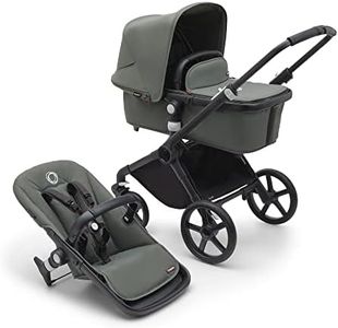 Bugaboo Fox Cub, Passeggino Multi-Terreno Leggero e Resistente, Design Robusto e Cappottina Extra-Large, Sistema di Chiusura in un Unico Pezzo che Resta in Piedi, Forest Green