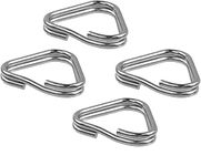 Foto&Tech EXTRA THICK EXTRA DURABLE 100% Stainless Steel 4 Pieces Lug Ring Camera Strap Triangle Split Ring Hook for Fujifilm Lecia Nikon Canon Sony Olympus Pentax Panasonic D-SLR RF Mirrorless Camer