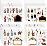 Nativity Stickers Make a Nativity Scene Sticker Jesus Birth Stickers Religious Sticker Mix Match Decal for Christmas Party Favor Holiday Religious Education Present Supplies (36 Sheets)