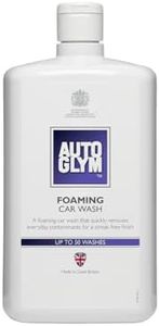 Autoglym Foaming Car Wash, 1 Litre - High Foaming Car Shampoo For All Bodyworks - pH Neutral, Up to 50 Washes and Wax Safe Formula for Cleaning Car Exterior - Concentrated Car Wash Soap