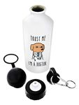 Funny Veterinarian Gifts Trust Me I'm a Dogtor Dr Pun Aluminum Water Bottle with Clip & Sport Top