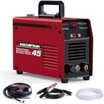 ARCCAPTAIN Plasma Cutter, 45Amp Cutter Machine, 110V/220V Dual Voltage Digital Display IGBT Inverter Plasma Cutting Machine with 2T/4T Function