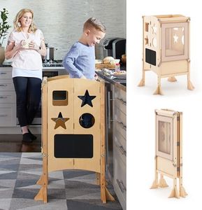 Guidecraft Classic Kitchen Helper® Toddler Tower - Natural