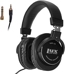 LyxPro HAS-10 Closed Back Over Ear Professional Studio Monitor and Mixing Headphones,Music Listening,Piano,Sound Isolation, Lightweight and Flexible