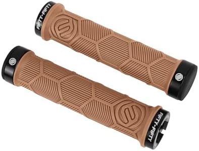 FIFTY-FIFTY Double Lock-On Mountain Bike Grips, Bicycle Handlebar Locking Grips, Non-Slip MTB Handle (Gum)