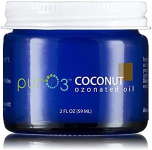 Pur O3 Fully Ozonated Coconut Oil - Pure, Natural, Organic Coconut Ozonated Oil - Coconut Oil Skin Care from Ozontate, Oxygenated Coconut Oil - Ozone Oil in a Glass Jar, 2 oz