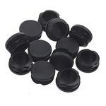 12 Packs Round Plastic Plug, 1-1/2 Inch Tubing Post End Cap, Chair Glide Insert Finishing Plug, Great for Fencing Posts, Furniture End Caps, Fitness Equipment End Caps and More