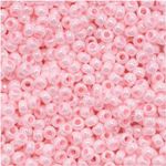 Toho Round Seed Beads Size 11/0, 126 Opaque-Lustered Baby Pink Beads 2.5" Tube, Apprx. 8-9g, Imported 2.2mm Japanese Seed Beads for Jewellery Making, Beading, Embroidery, Bead Crochet etc.