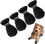 Proxima Direct Dog Shoes for Hot Pavement Paw Protector, Anti-Slip Sole Summer Cat Dog Boots with Reflective Straps for Small Medium Dogs 4PCS