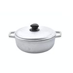 IMUSA Cast Aluminum Caldero Dutch Oven 9.5 inches / 24cm, 3.7Qt, 5 Grey NSF Certified - GAU-80504