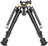 CVLIFE 6-9 Inch Picatinny Bipod with 360 Degrees Swivel Bipod Picatinny Adapter & Spring Return Rifle Bipods for Hunting