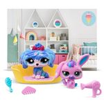 BANDAI Littlest Pet Shop Petfluencer Super Salon | Petfluencer Set Contains 2 LPS Mini Pet Toys 4 Accessories 1 Backdrop 1 Collector Card And 1 Virtual Code | Collectable Toys For Girls And Boys